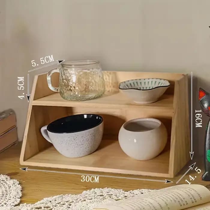 Organisateur de parfum en bois vintage-support de rangement multifonctionnel pour bureau, porte-bijo
