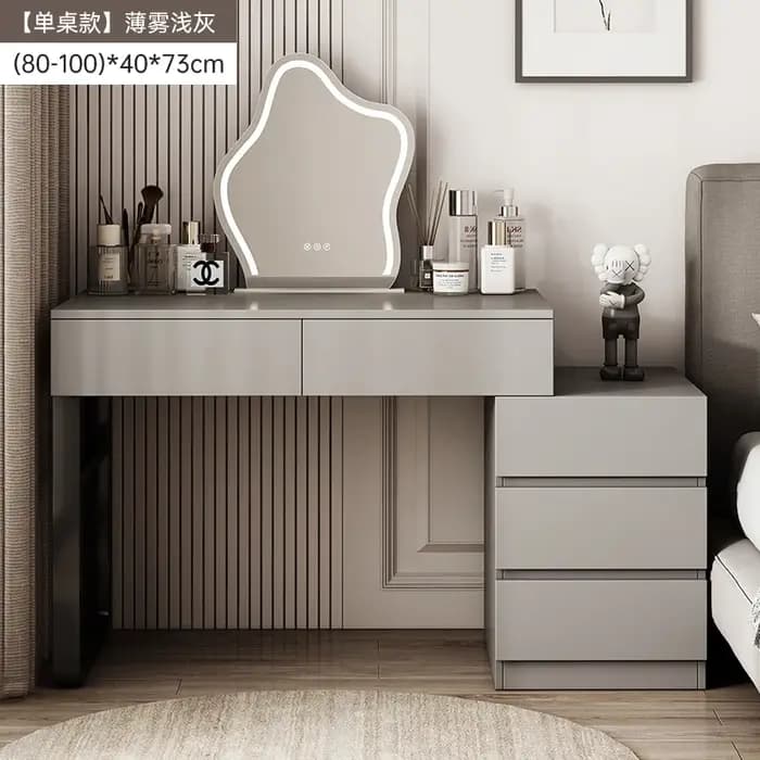 Coiffeuse de rangement italienne minimaliste moderne design confortable coiffeuse tiroirs jardin maq