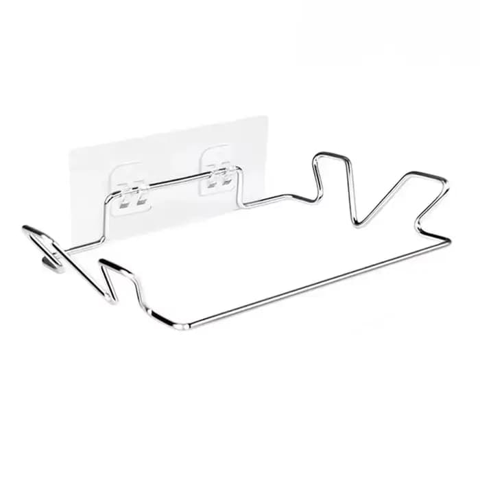 Support de rangement multifonctionnel pour sacs poubelles en acier inoxydable pour porte d'armoire