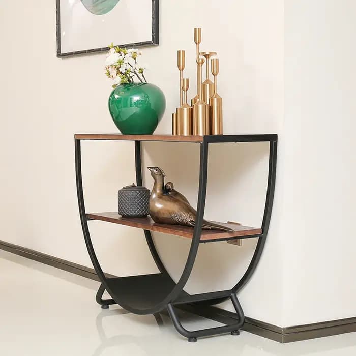 Avec rangement Chic Console Table Vintage esthétique luxe salon