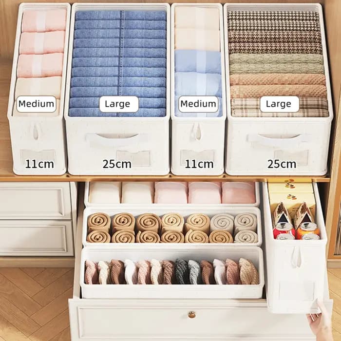 Tiroir organisateur sous-vêtements chaussettes boîte de rangement culottes boîtes