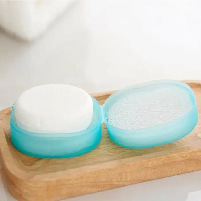 1 pièces créatif PP rond voyage boîte à savon salle de bain