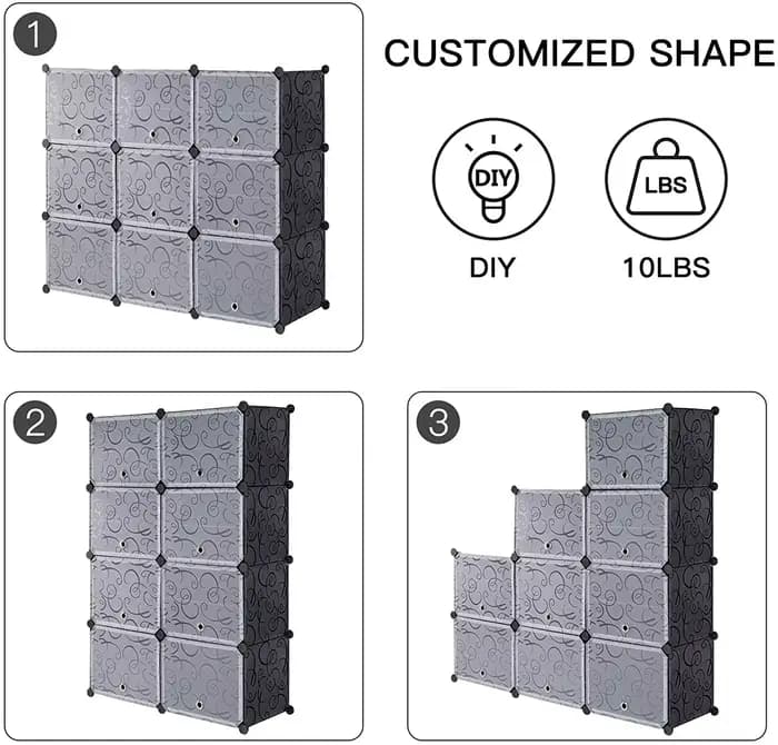 Armoire modulaire pour gagner de l'espace