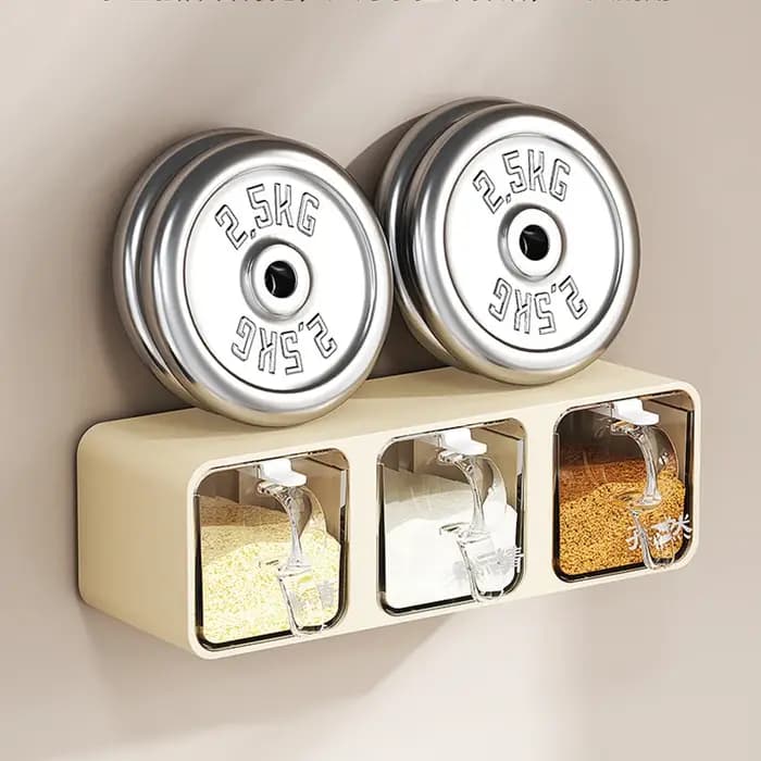 AOBT Boîte d'assaisonnement murale résistante à l'humidité pour la cuisine domestique avec bouteilles de condiments