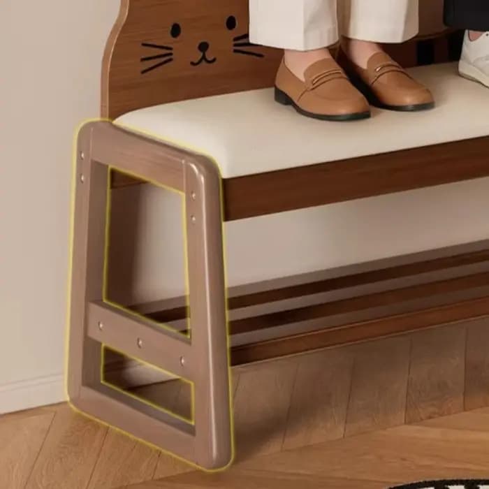 Meuble à chaussures compact avec banc