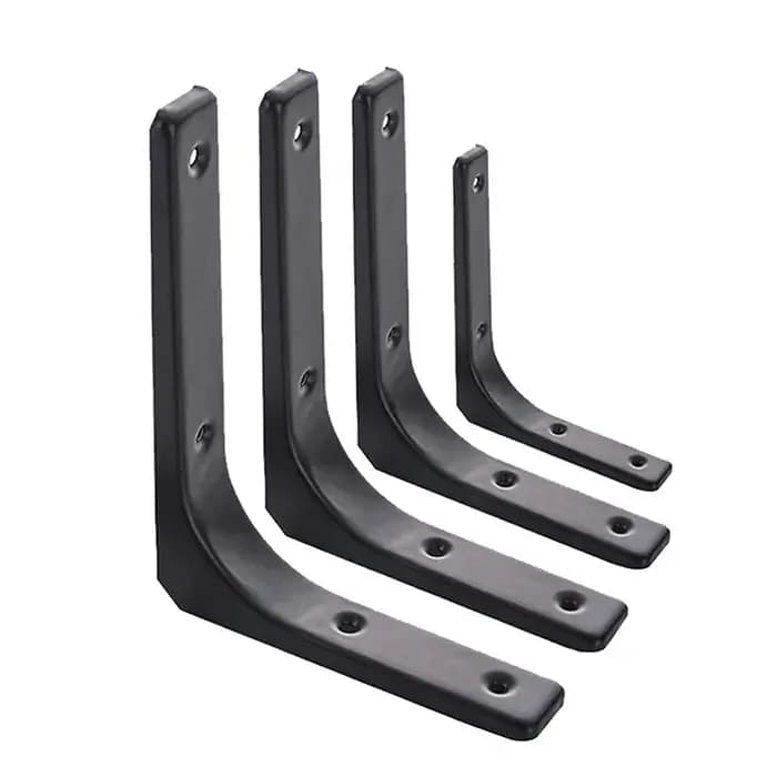 Supports d'étagère flottants en forme de L – Support mural robuste en acier inoxydable
