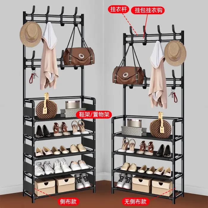 Meubles de salon : Armoire à chaussures pivotante, Organisateur de chaussures, Étagère à chaussures, Porte-manteau, Meuble de rangement pour la maison