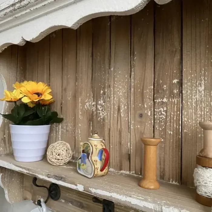 Étagère de présentation murale en bois massif