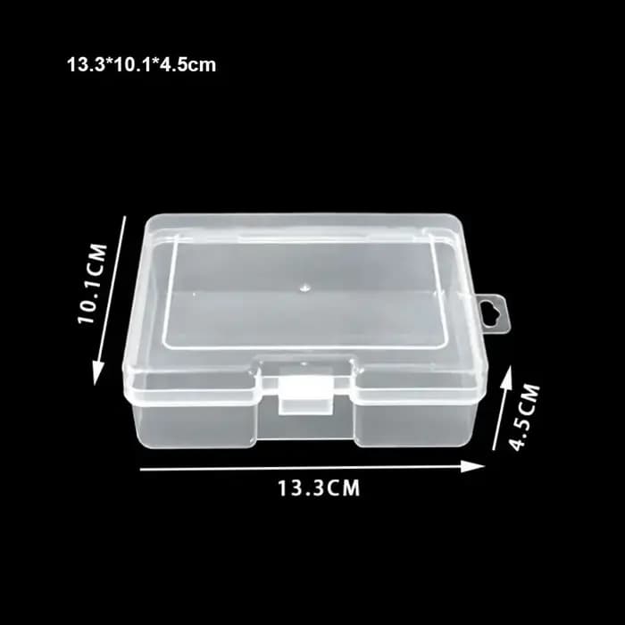 Boîte de rangement carrée transparente et durable pour petits objets
