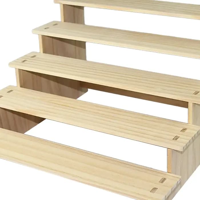 Étagère d'affichage en bois pour objets de collection