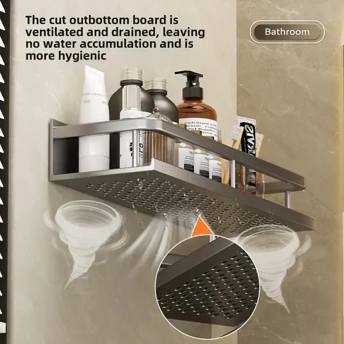 Support de rangement mural pour le lavage des mains et la douche