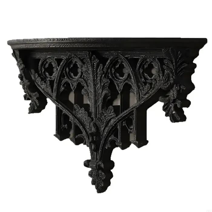 C5AC – étagère murale gothique sculptée creuse, flottante en plastique pour décoration maison, conti