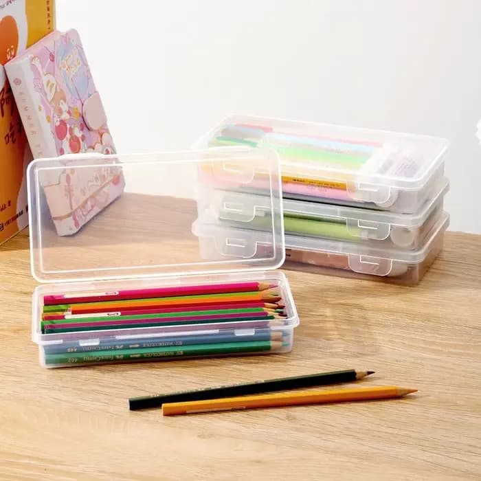 1PC nouvelle boîte à crayons PP matériel Transparent