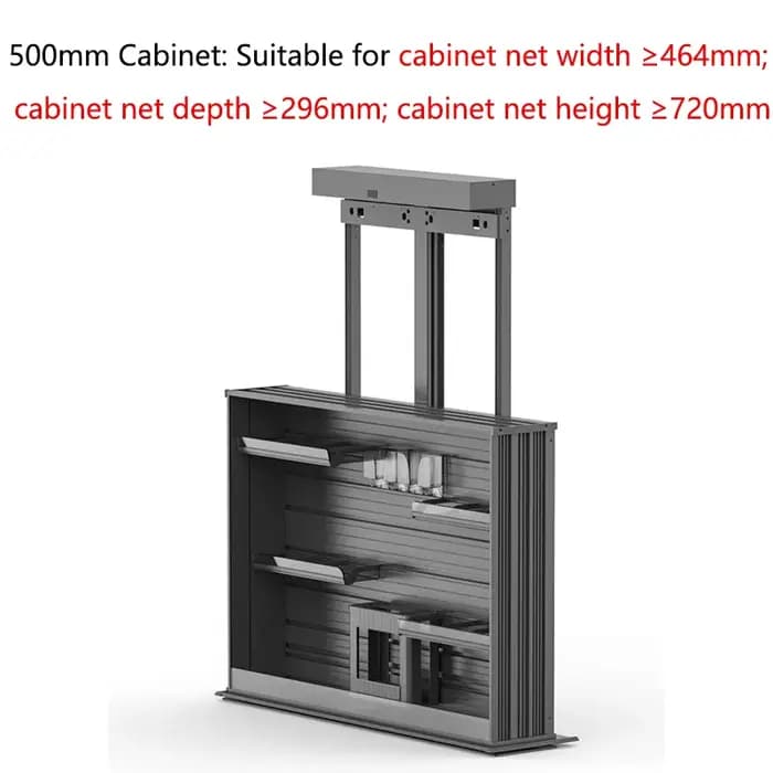 Armoire de rangement verticale électrique intelligente avec panier, commande vocale et tactile, dist