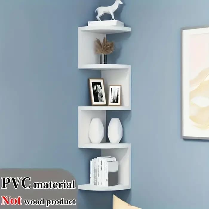 Étagère d'angle murale anti-humidité sans perçage pour chambre