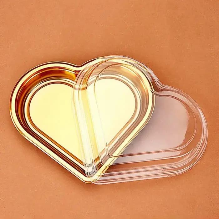 Boîtes de rangement pour collations en forme de cœur avec couvercle