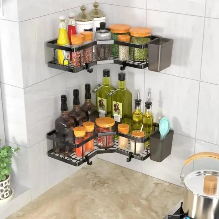 E15A – ensemble d'étagères de douche adhésives