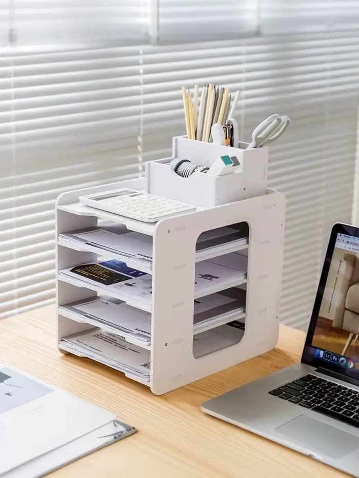 Support de rangement de bureau pour papier A4