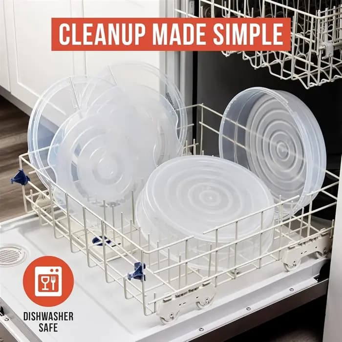 Porte-pièces réutilisable de 12 pouces avec couvercle et séparateur
