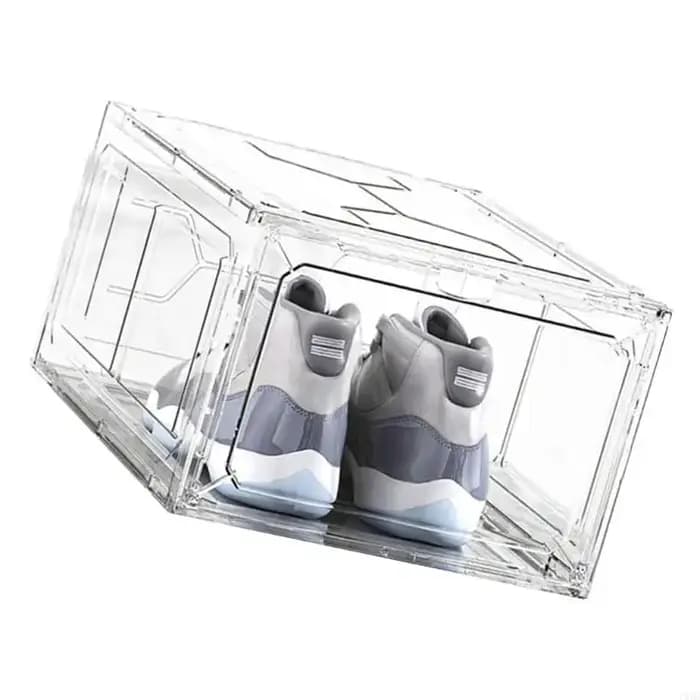 Boîtes à chaussures fonctionnelles en plastique avec couvercles anti-poussière