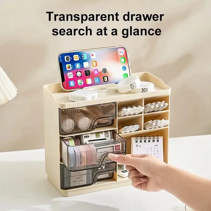 UFORU – boîte de rangement de bureau à tiroir multicouche, organisateur de papeterie de bureau à ven