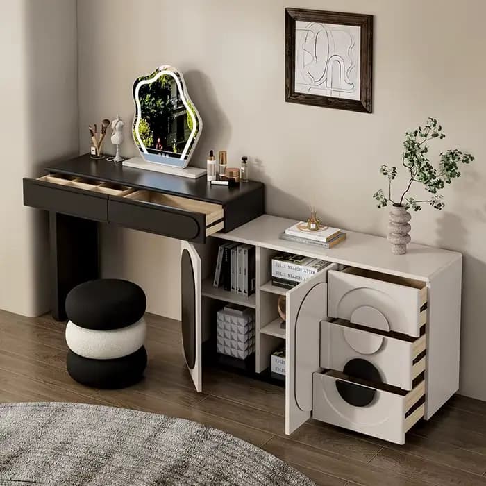 Table de toilette avec rangement