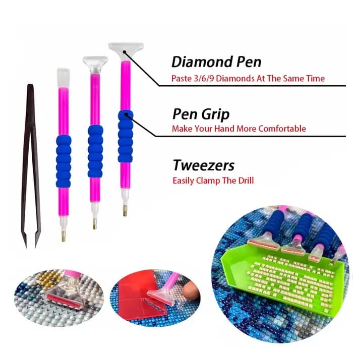 Boîte de rangement pour outils de peinture diamant