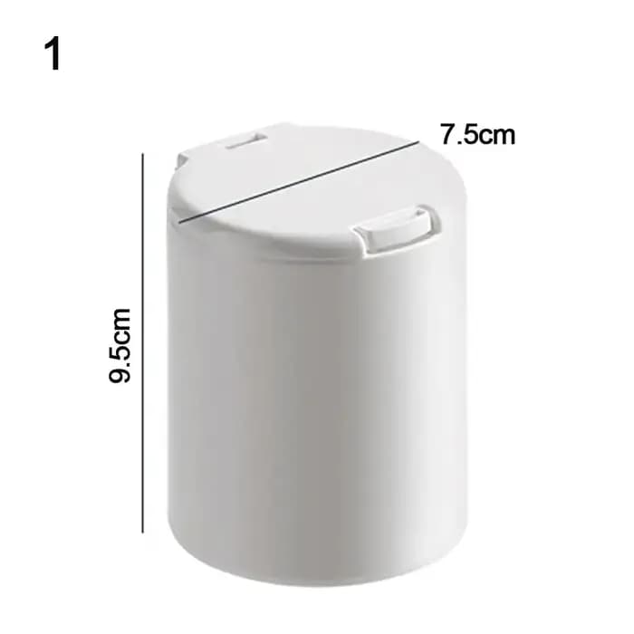 Boîte de rangement rectangulaire pour coton-tige, fenêtre pop, double grille, circulaire, petit, inc