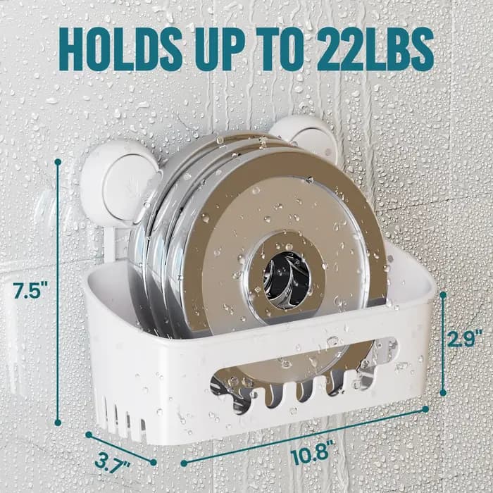 Étagères de douche d'angle TAILI avec ventouses, support mural organisateur pour salles de bain, cui