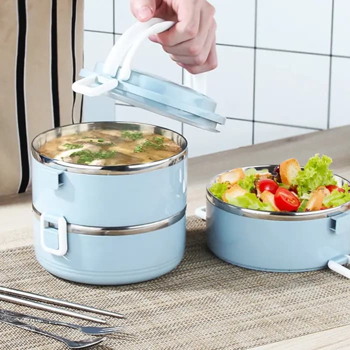 Boîte à Bento polyvalente Simple avec couvercles