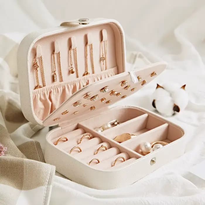 Boîte de rangement de bijoux Portable