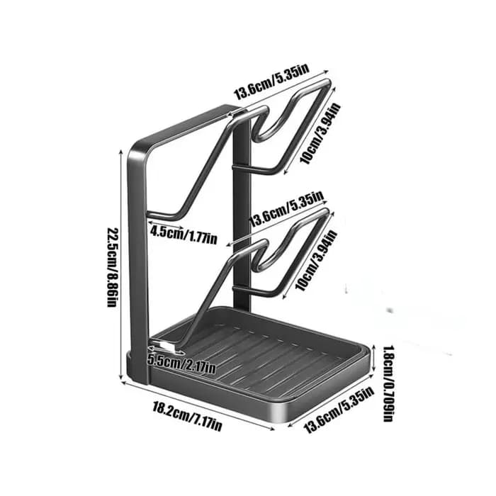 Support de rangement pour couvercles de casseroles