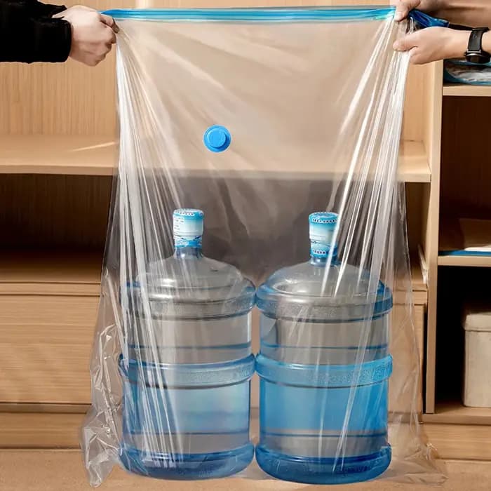 Sacs sous vide réutilisables, 4 pièces, transparents, pliables, compressés, gain de place, pour vête