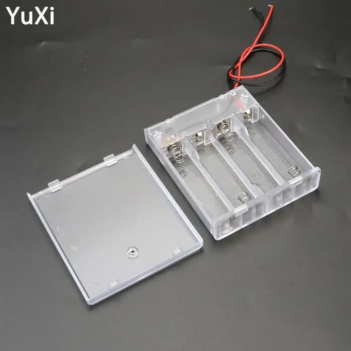 4 × boîtier de support de batterie AA avec interrupteur marche/arrêt boîte de batterie AA Standard à