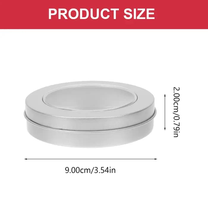 Conteneur rond Durable en fer blanc pour gâteaux et bonbons