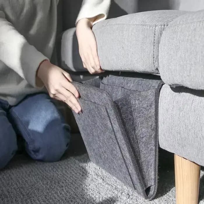 Boîte de rangement suspendue en feutre pour dortoir