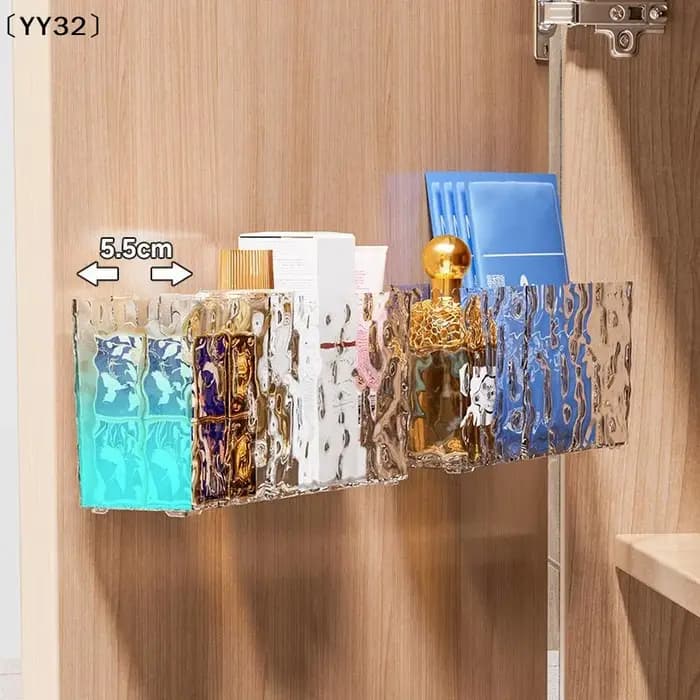 Boîte de rangement à ventouse pour salle de bain
