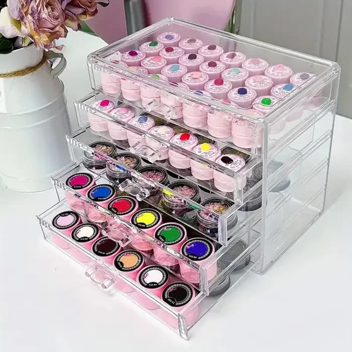 1 pièce, boîte de rangement pour vernis à ongles