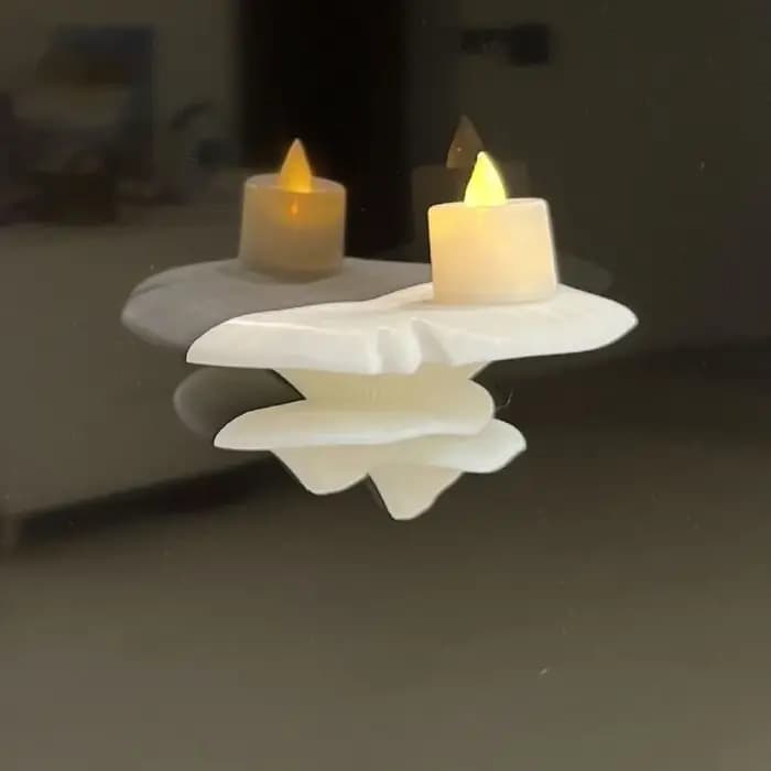 Étagère de rangement murale en plastique imprimée en 3D, petite étagère en forme de champignon, gain de place, étagère de rangement pour bureau