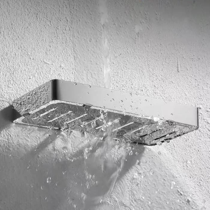 304 acier inoxydable salle de bain étagère murale savon éponge organisateur support de la boîte Gel douche shampooing