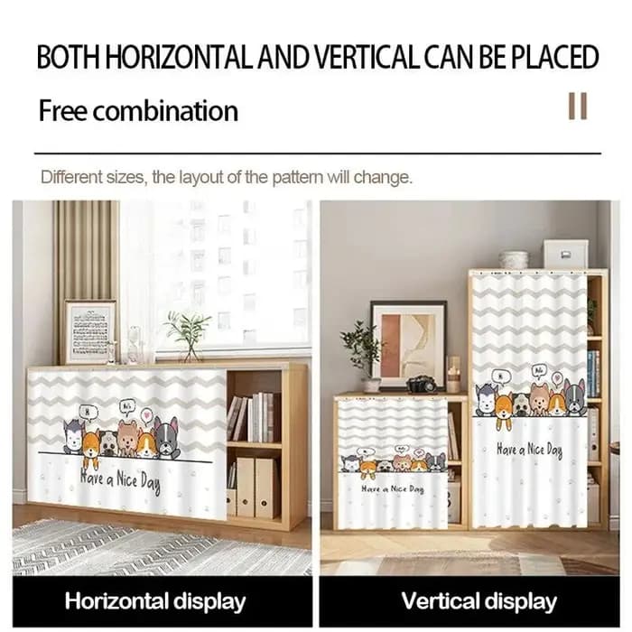 Rideau anti-poussière pour armoire de cuisine VIKAMA