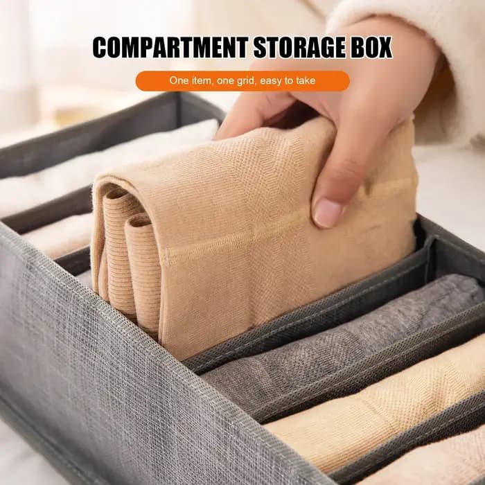 4 pièces/ensemble vêtements organisateur pantalons vêtements jean boîte de rangement garde-robe placard Organization sous-vêtements soutien-gorge chaussettes compartiment boîte