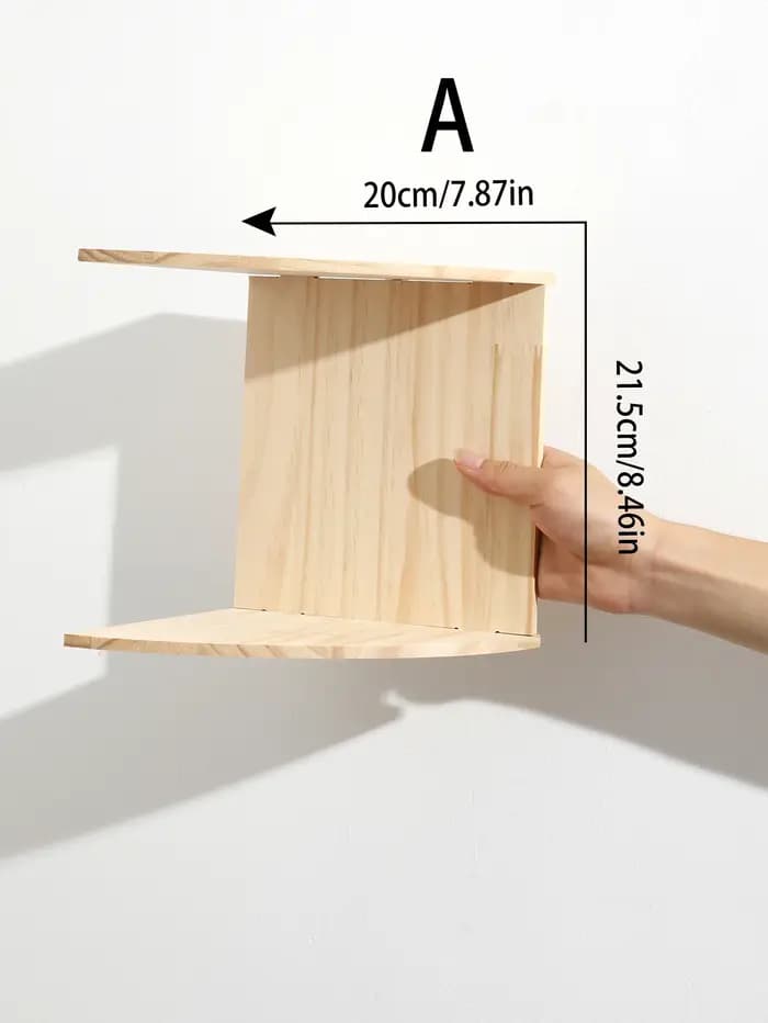 Étagère murale flottante en bois et Pvc à 2/4 niveaux, support de rangement d'angle, bibliothèque, o