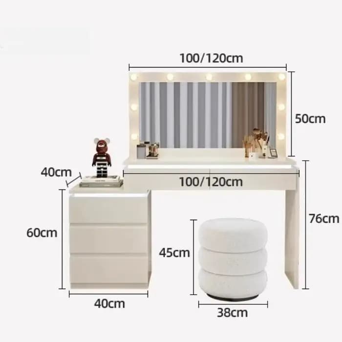 Tiroir organisateur coiffeuse en bois filles italien Simple rangement