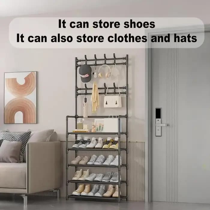 Support de rangement sur pied à 5 couches