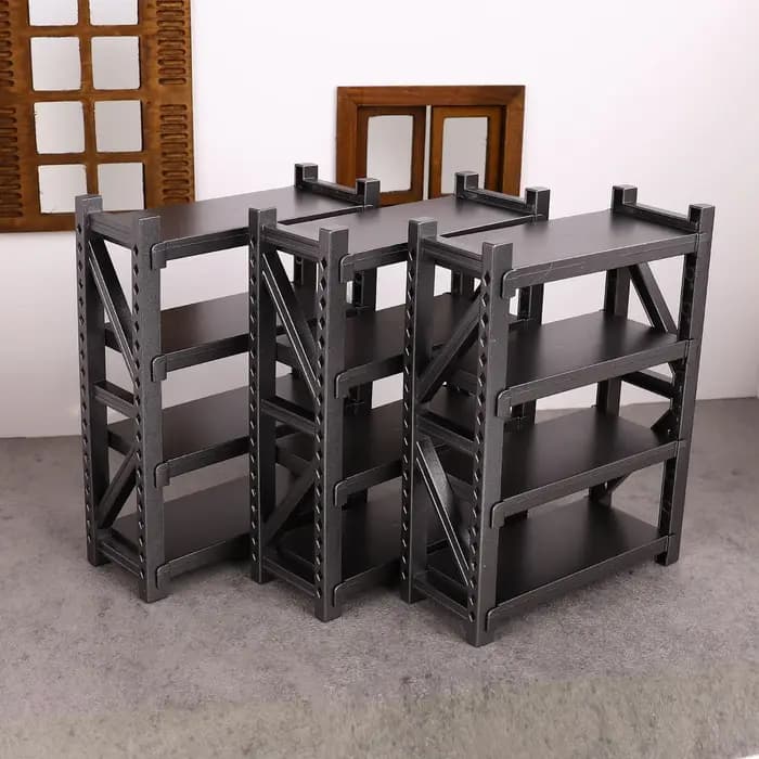 Maison de poupée Mini étagères support modèle supports de rangement échelle entrepôt scène