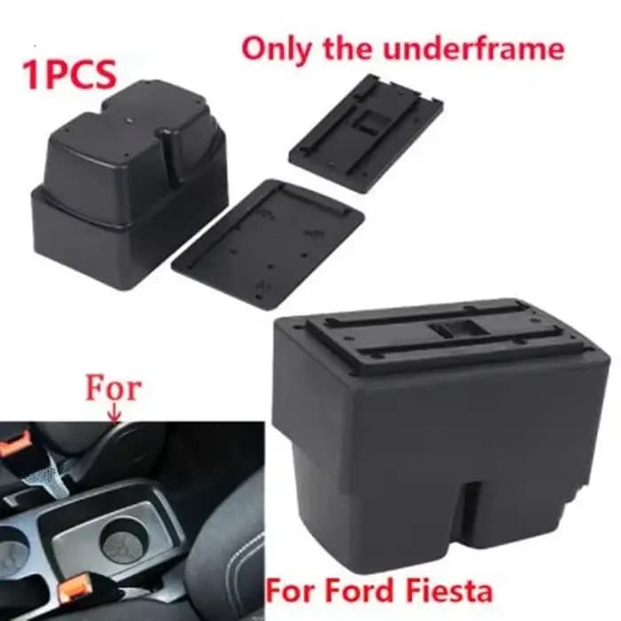 Pour Ford Fiesta 2009-2017, boîte d'accoudoir, boîte de rangement centrale, console centrale avec porte-gobelets 2009 2010 2011 2012 2013 2014 2015 2016