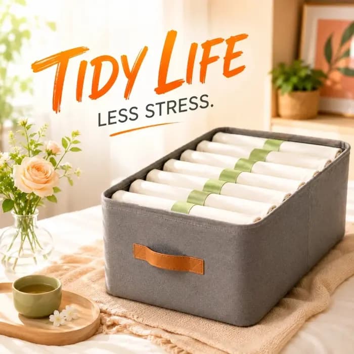 Boîtes de rangement pour armoire en tissu épais