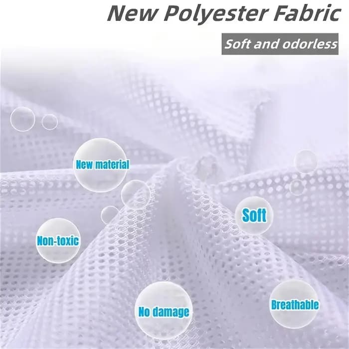 Sac à linge en maille – lavable en machine, pour voyage et linge, avec fermeture à cordon pour chemi