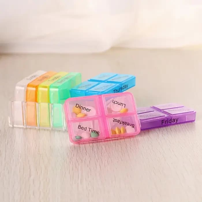 Boîte à médicaments en plastique à 28 compartiments, organisateur de Style tiroir pour le rangement des soins de santé à domicile, étagère organisateur de médicaments
